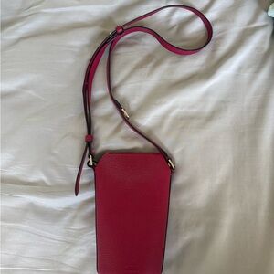 Ecco Red Crossbody Pot Bag